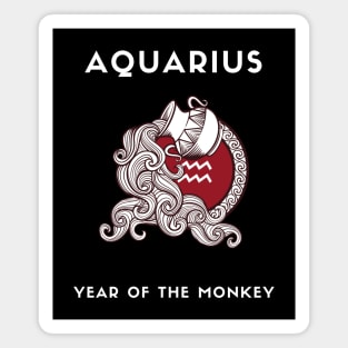 AQUARIUS / Year of the MONKEY Magnet